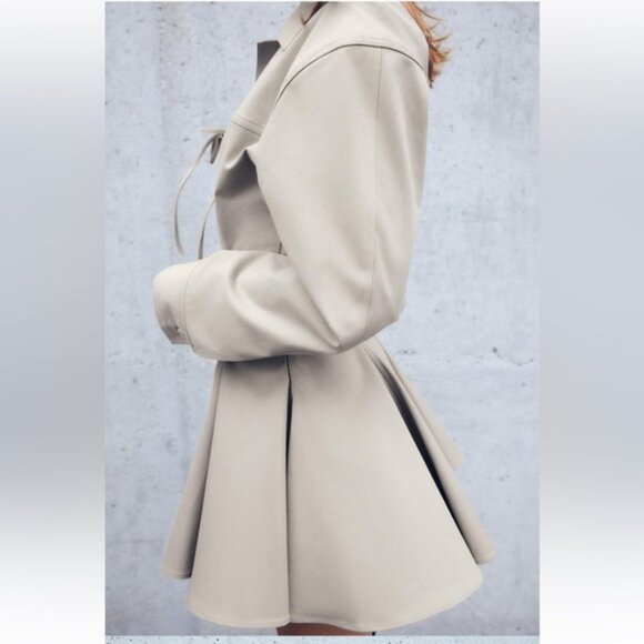 ZARA SHORT VOLUMINOUS SHIRT DRESS - Picture 4 of 9